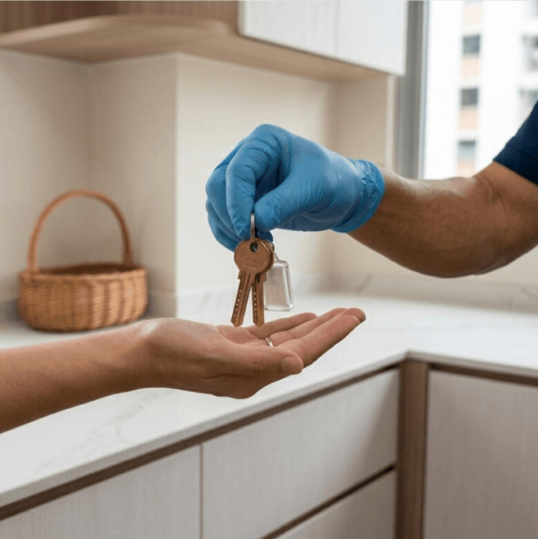 Key Handover Peace of mind guaranteed